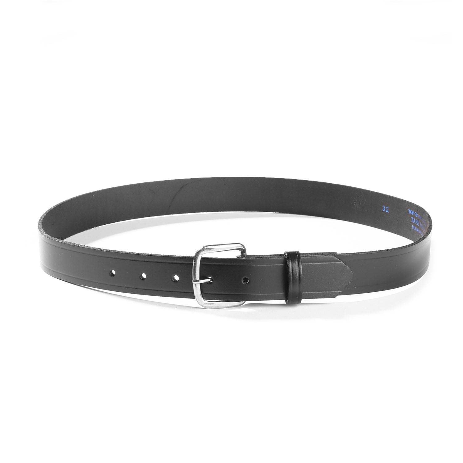 BLACK LEATHER BELT 1-1/4" WIDE