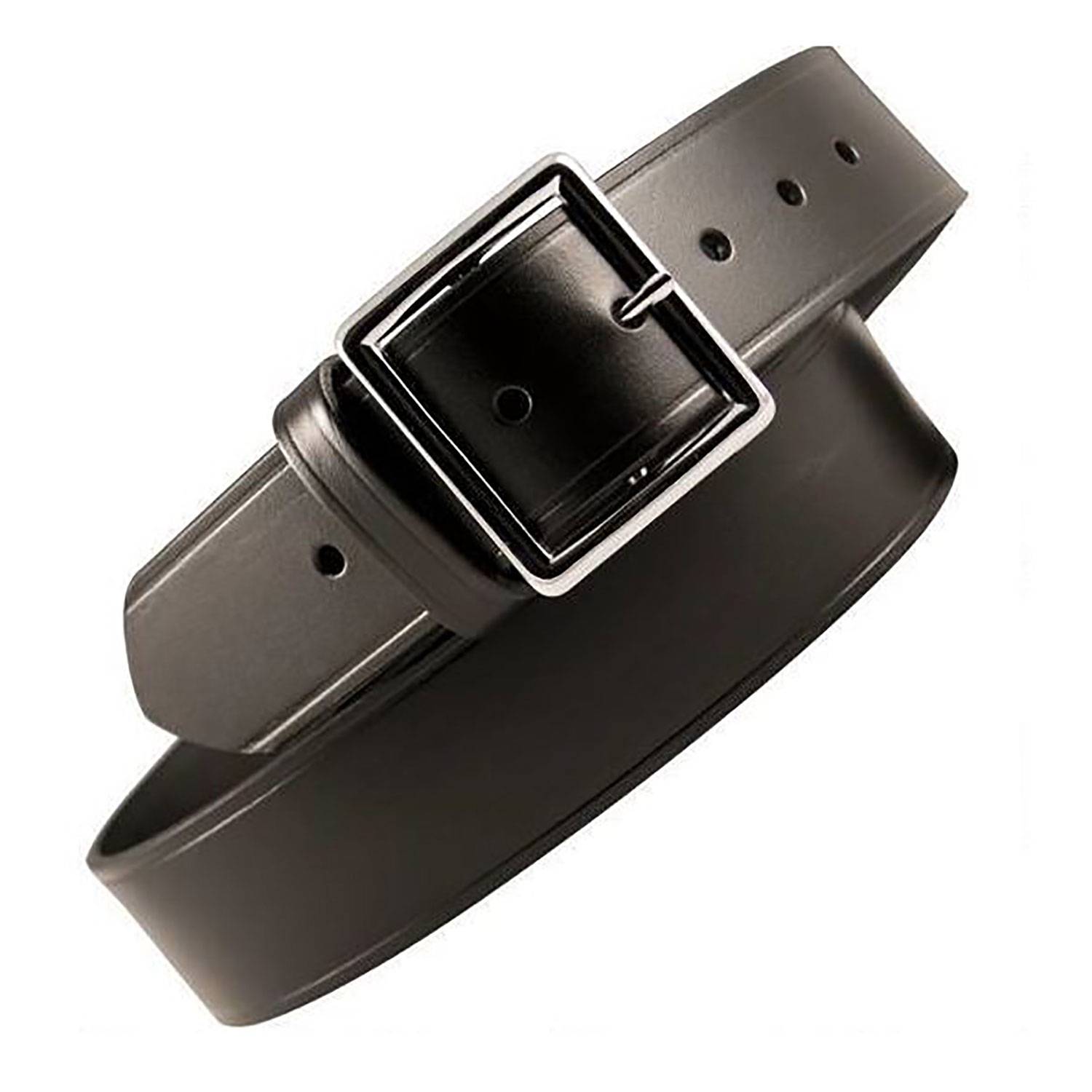 Boston Leather 6505 Leather Garrison Belt 30" Brass Buckle