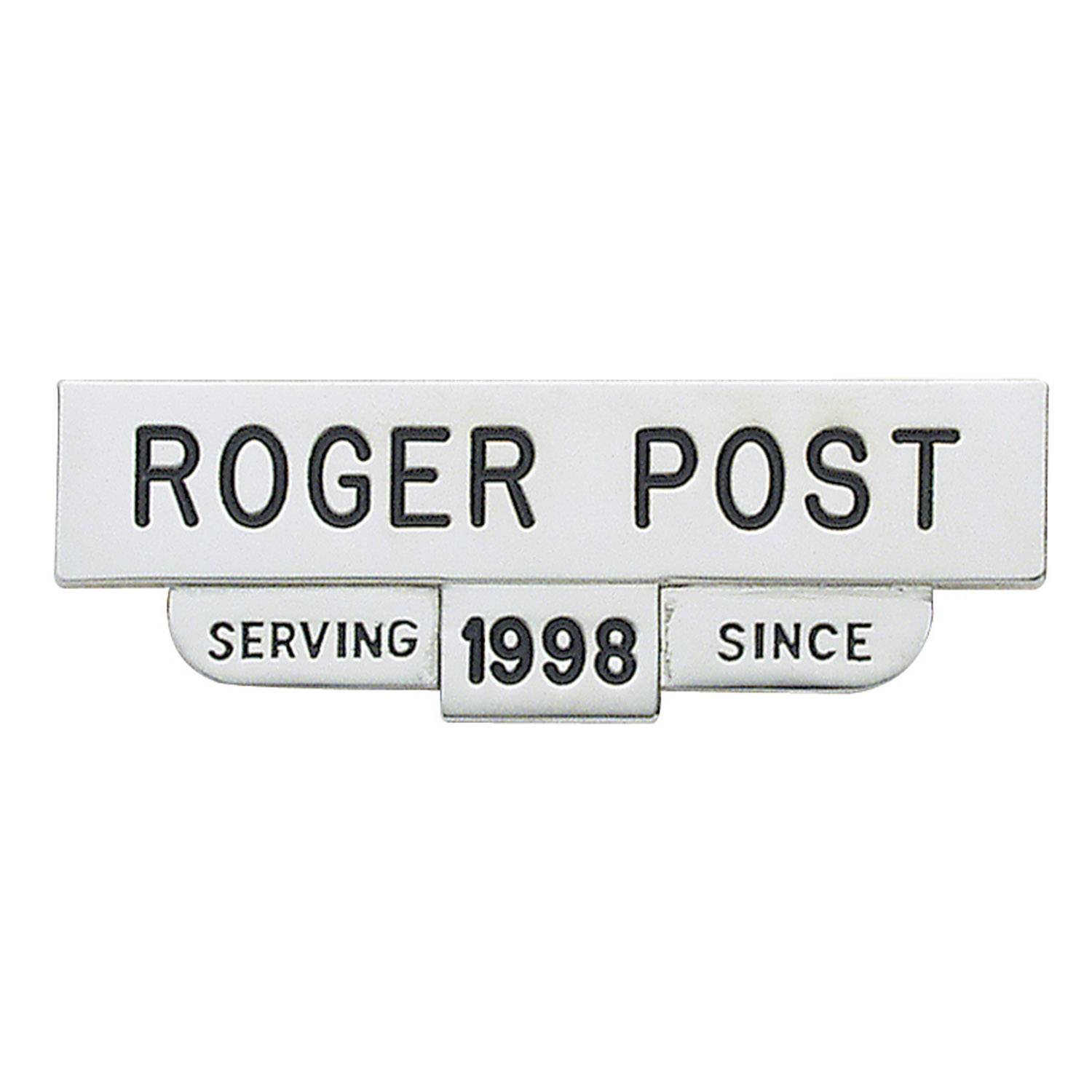 Smith & Warren One-Piece Nameplate