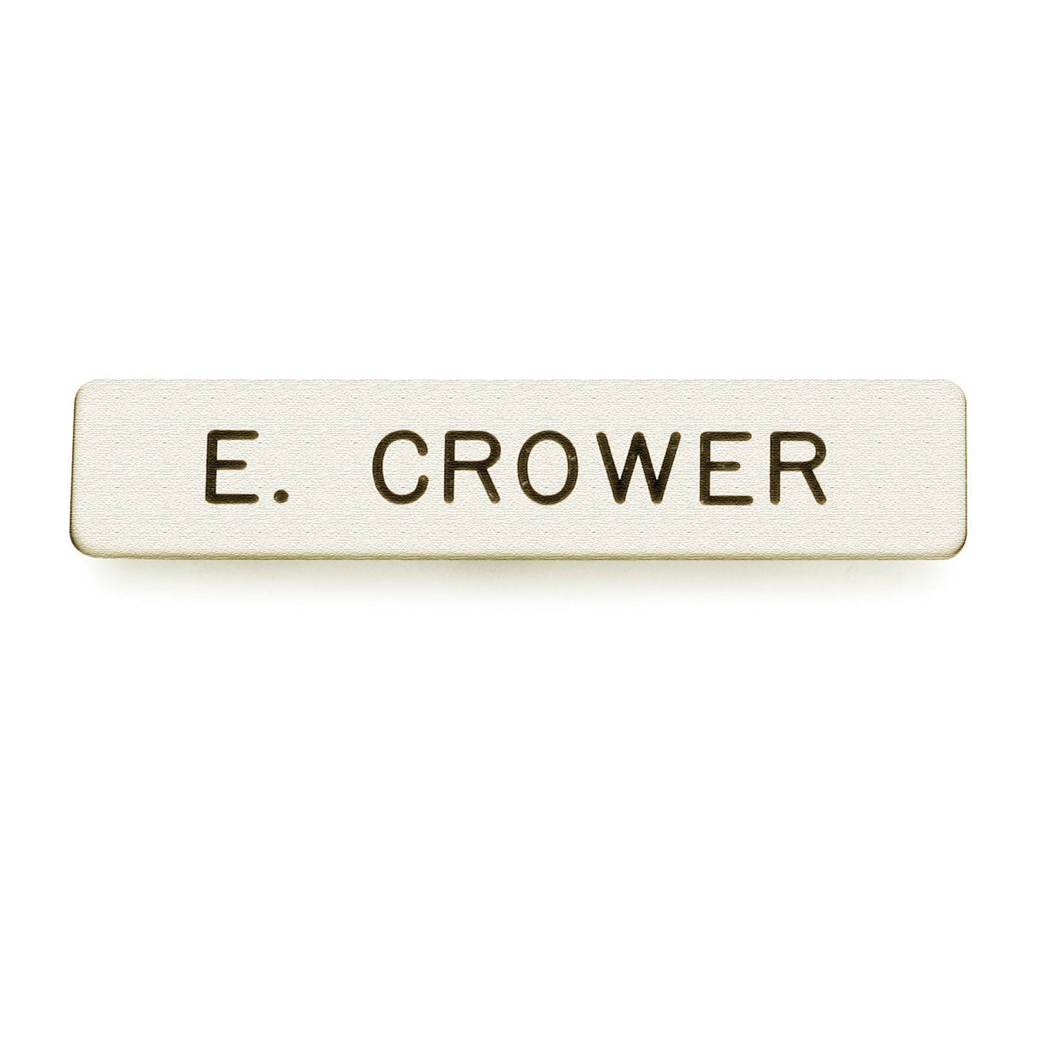 LAWPRO 1 LINE BRASS NAMEPLATE 1/2" X 2 3/8"