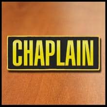 Hero's Pride Chaplain ID Patch 11" x 4"