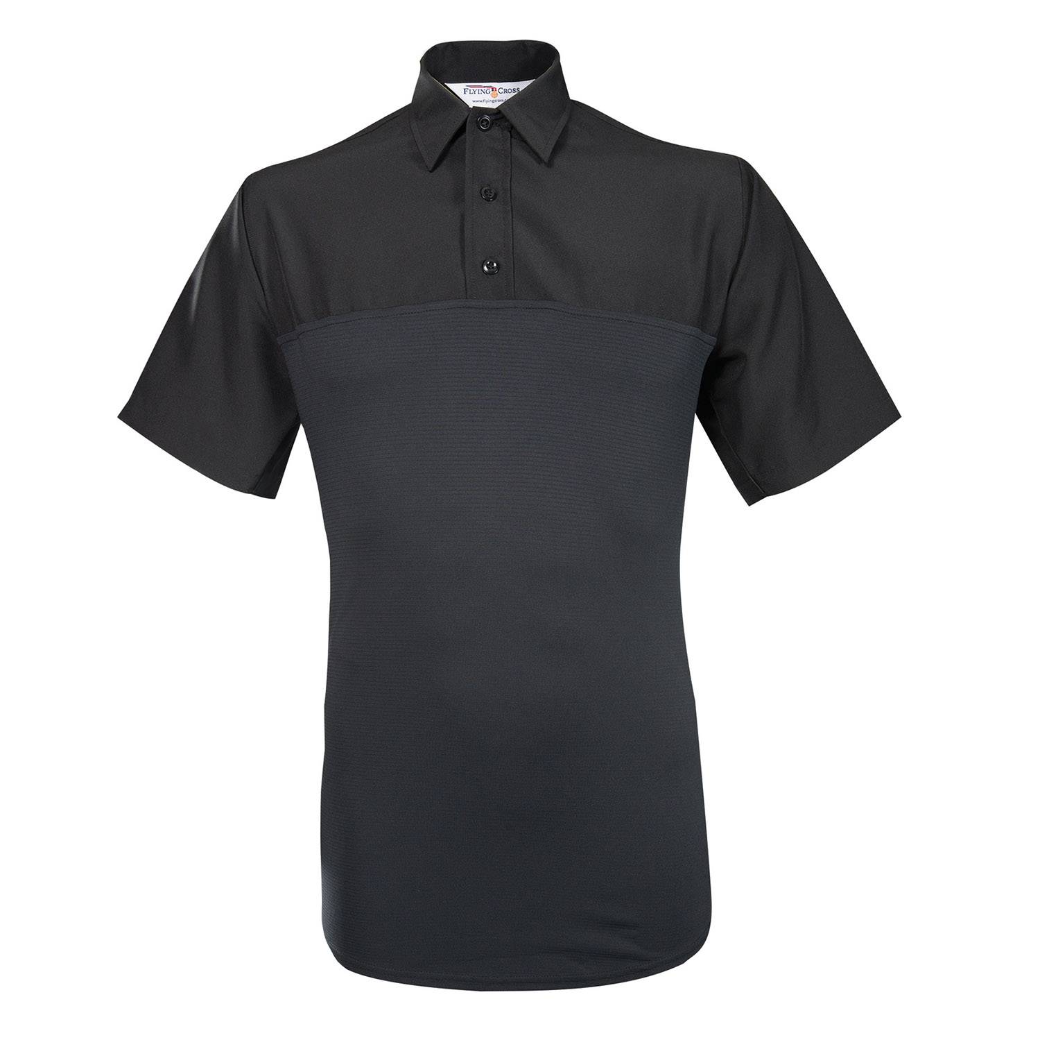 Flying Cross Men's Short Sleeve Poly Wool Hybrid Performance