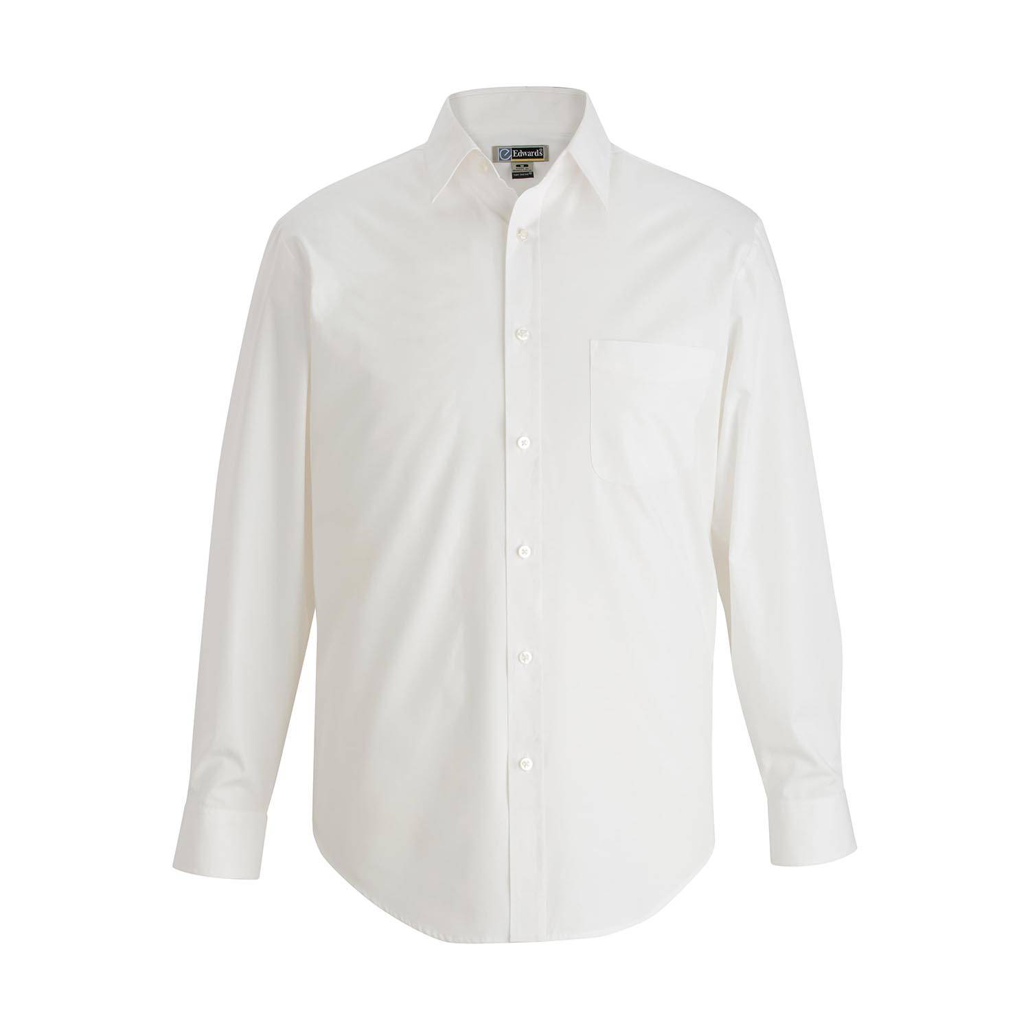 Edwards Men's Essential Broadcloth Dress Shirt