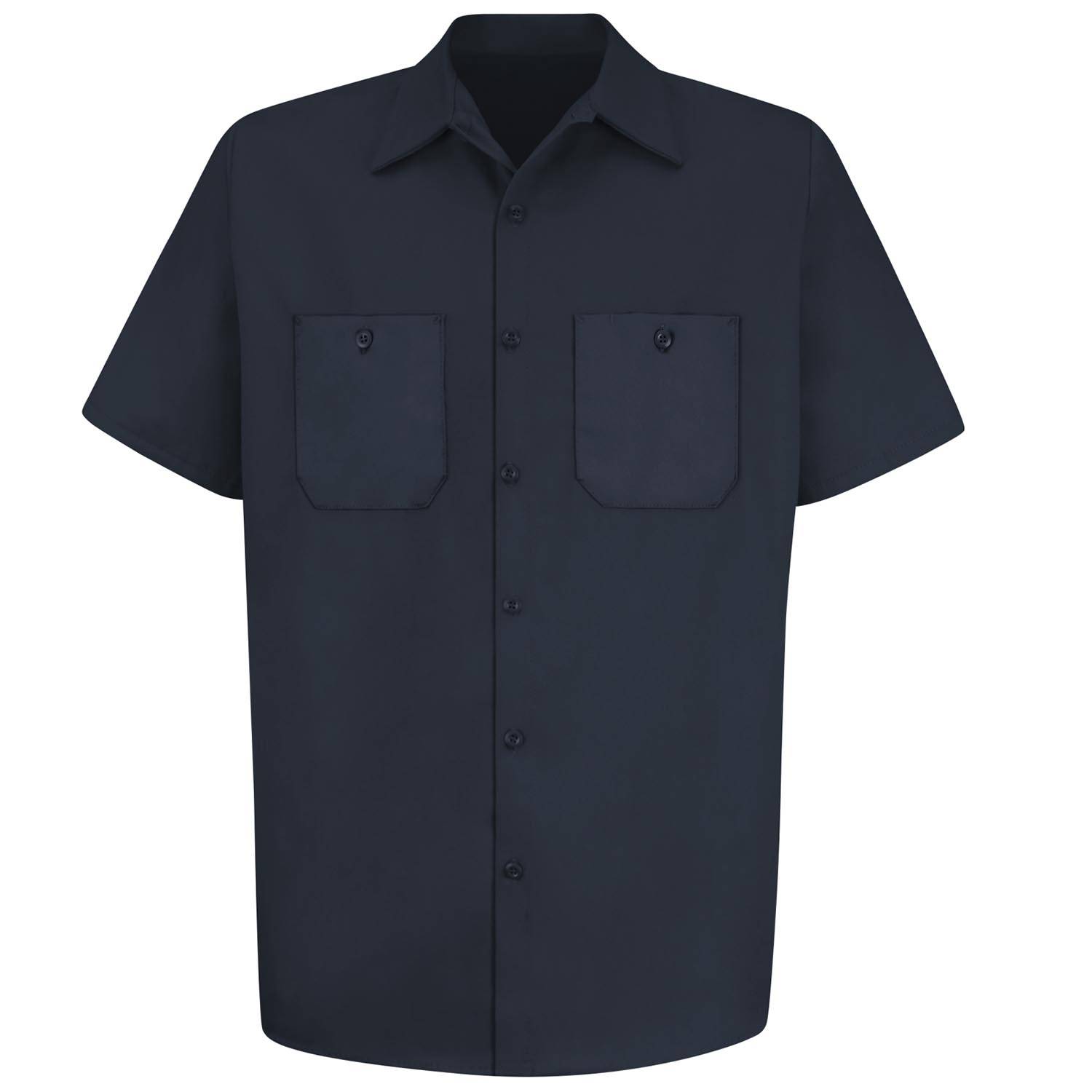 RED KAP MEN'S WRINKLE RESISTANT COTTON SHORT SLEEVE SHIRT