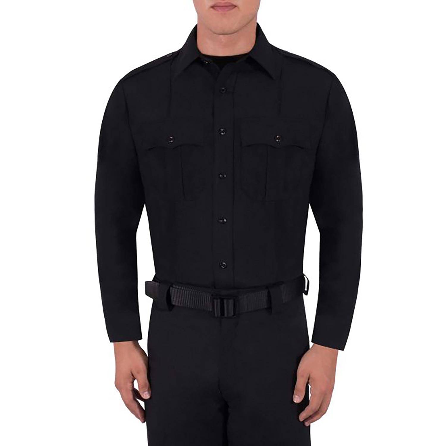 BLAUER CLASSACT POLYESTER WOOL LONG SLEEVE SHIRT