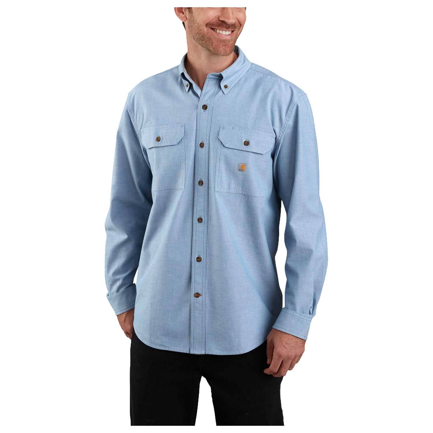 CARHARTT LOOSE FIT MIDWEIGHT CHAMBRAY LONG-SLEEVE SHIRT