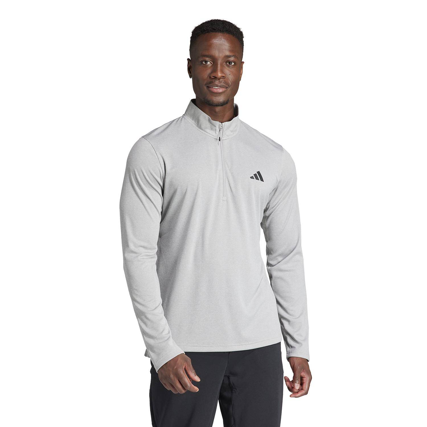 ADIDAS MEN'S TRAIN ESSENTIALS TRAINING 1/4 ZIP  LONG SLEEVE