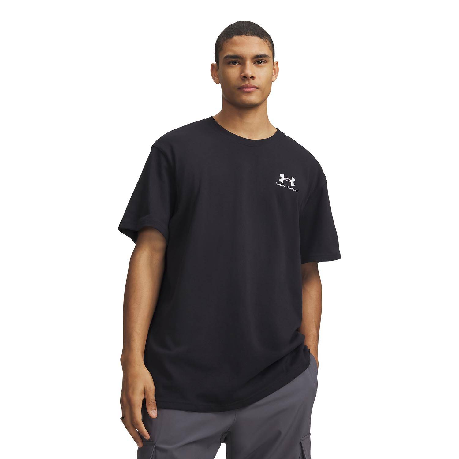 UNDER ARMOUR MEN'S UA LOGO EMBROIDERED HEAVYWEIGHT SHORT SLE