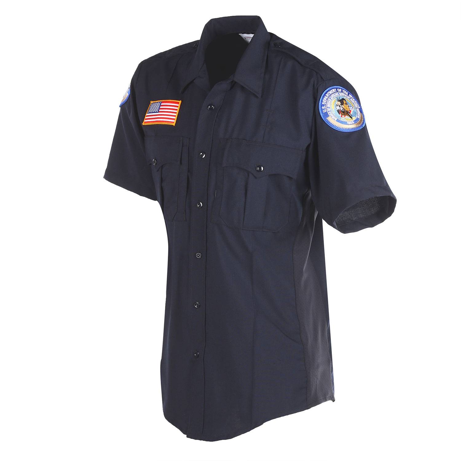 FLYING CROSS MEN'S POWER STRETCH POLYESTER WOOL SHORT SLEEVE