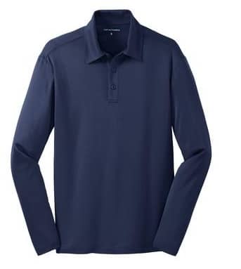 PORT AUTHORITY SILK TOUCH PERFORMANCE LONG SLEEVE POLO