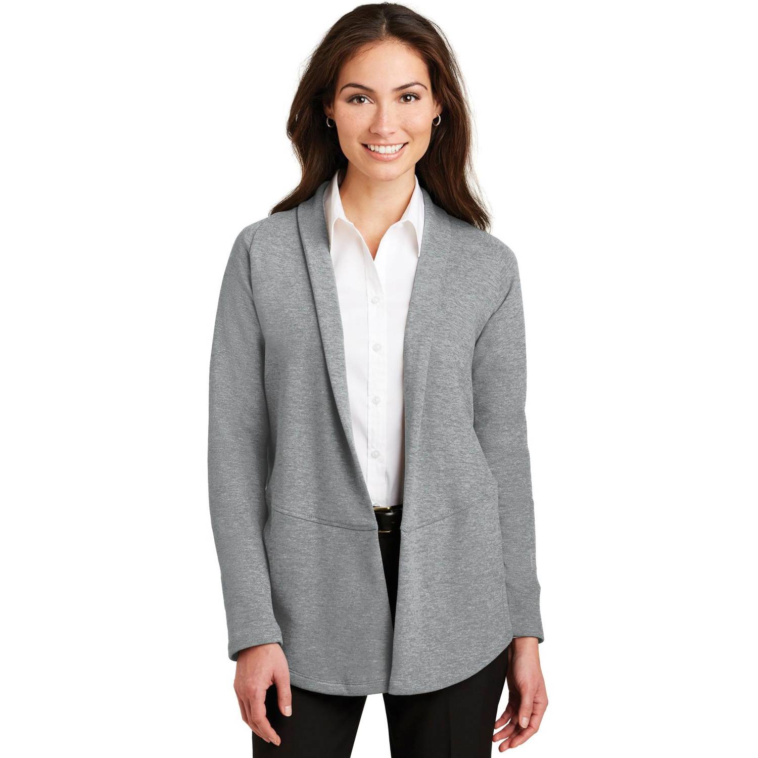 PORT AUTHORITY LADIES INTERLOCK CARDIGAN