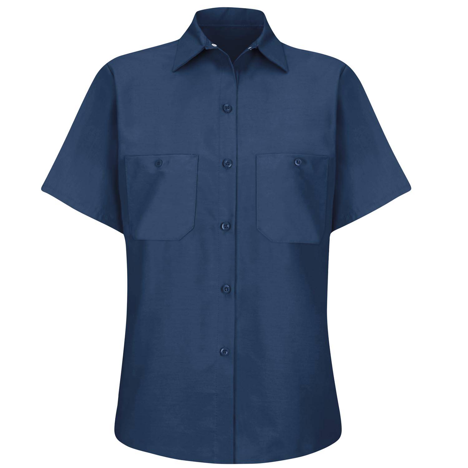 RED KAP WOMEN'S INDUSTRIAL SHORT SLEEVE WORK SHIRT