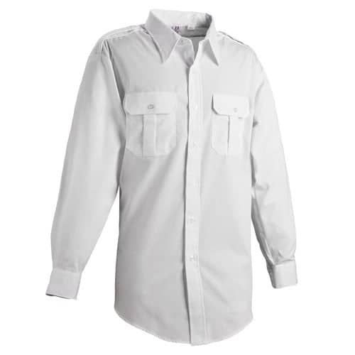 Flying Cross Men's 65 35 Poly Cotton Duro Poplin Long-Sleeve