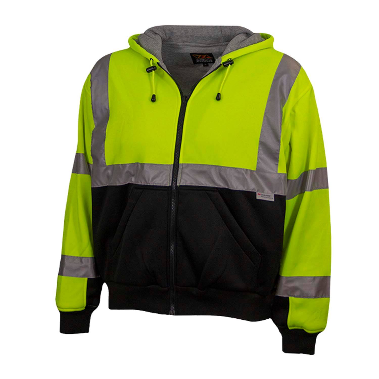 Reflective Apparel Hi Vis 2 Tone Hoodie with Thermal Liner