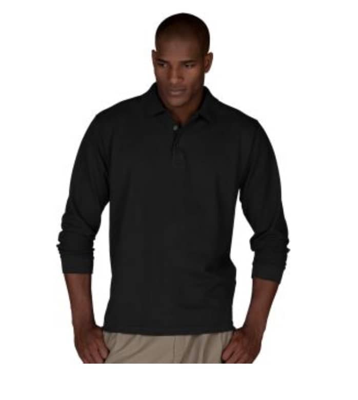EDWARDS L/S PIQUE POLO
