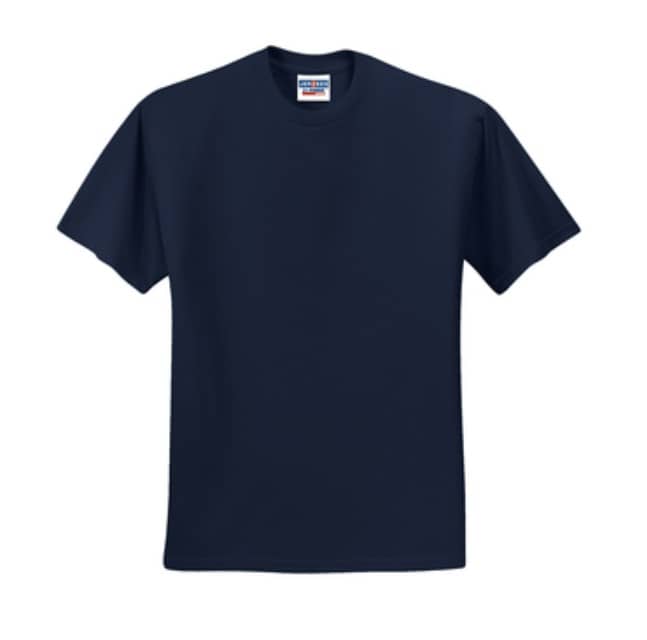 JERZEES - HEAVYWEIGHT BLEND 50/50 COTTON/POLY T-SHIRT.