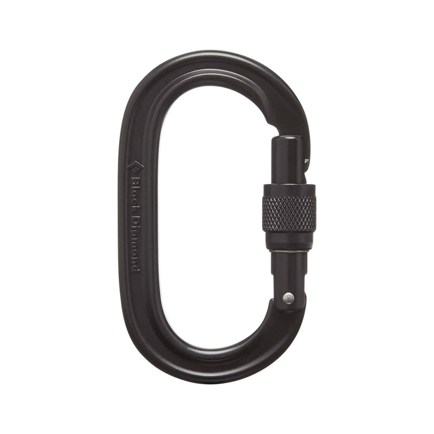 Black Diamond Oval Keylock Screwgate Carabiner