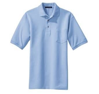 Port Authority Heavyweight Cotton Pique Polo with Pocket
