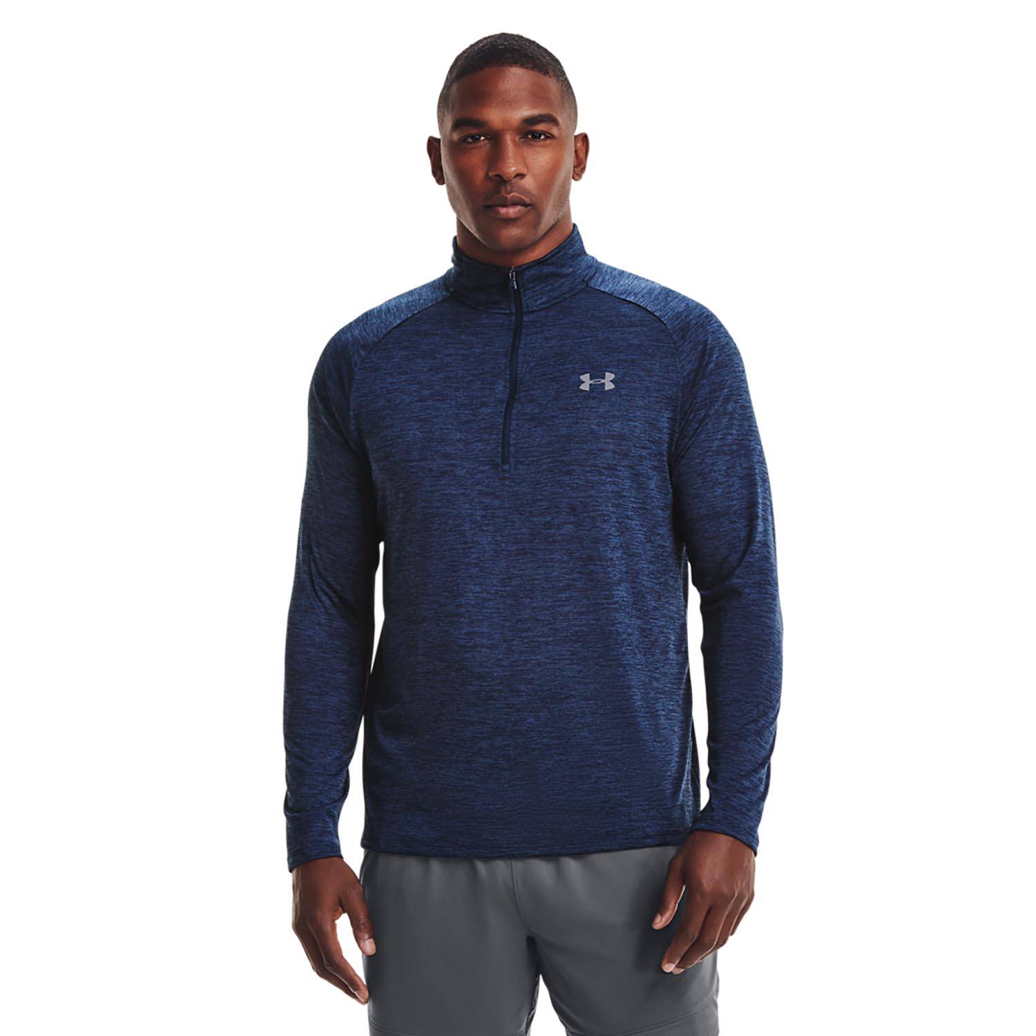 UNDER ARMOUR MEN'S UA TECH 1/2 ZIP LONG SLEEVE SHIRT