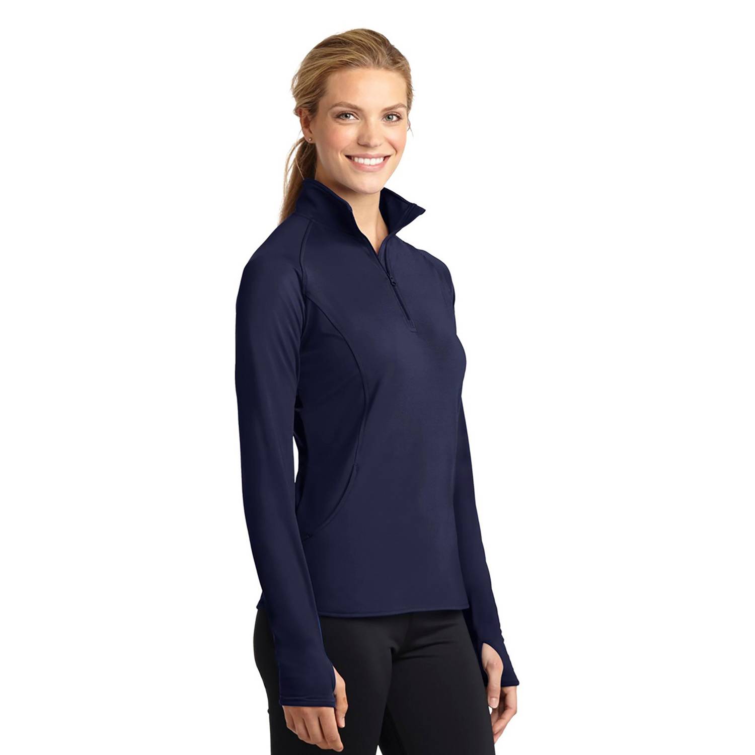 SPORT TEK LADIES STRETCH PULLOVER SWEATSHIRT