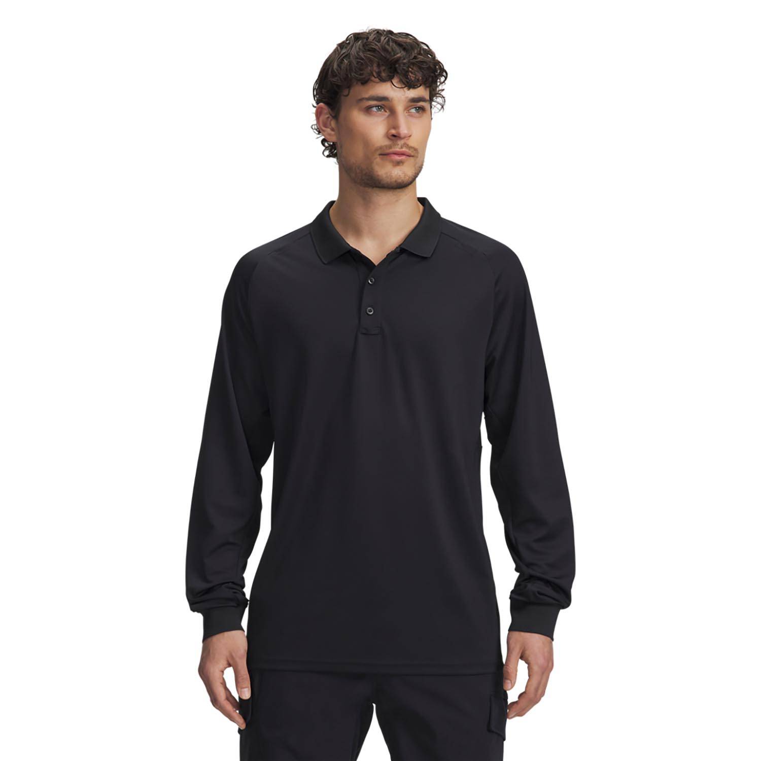 UNDER ARMOUR MEN'S TACTICAL PERFORMANCE LONG SLEEVE POLO