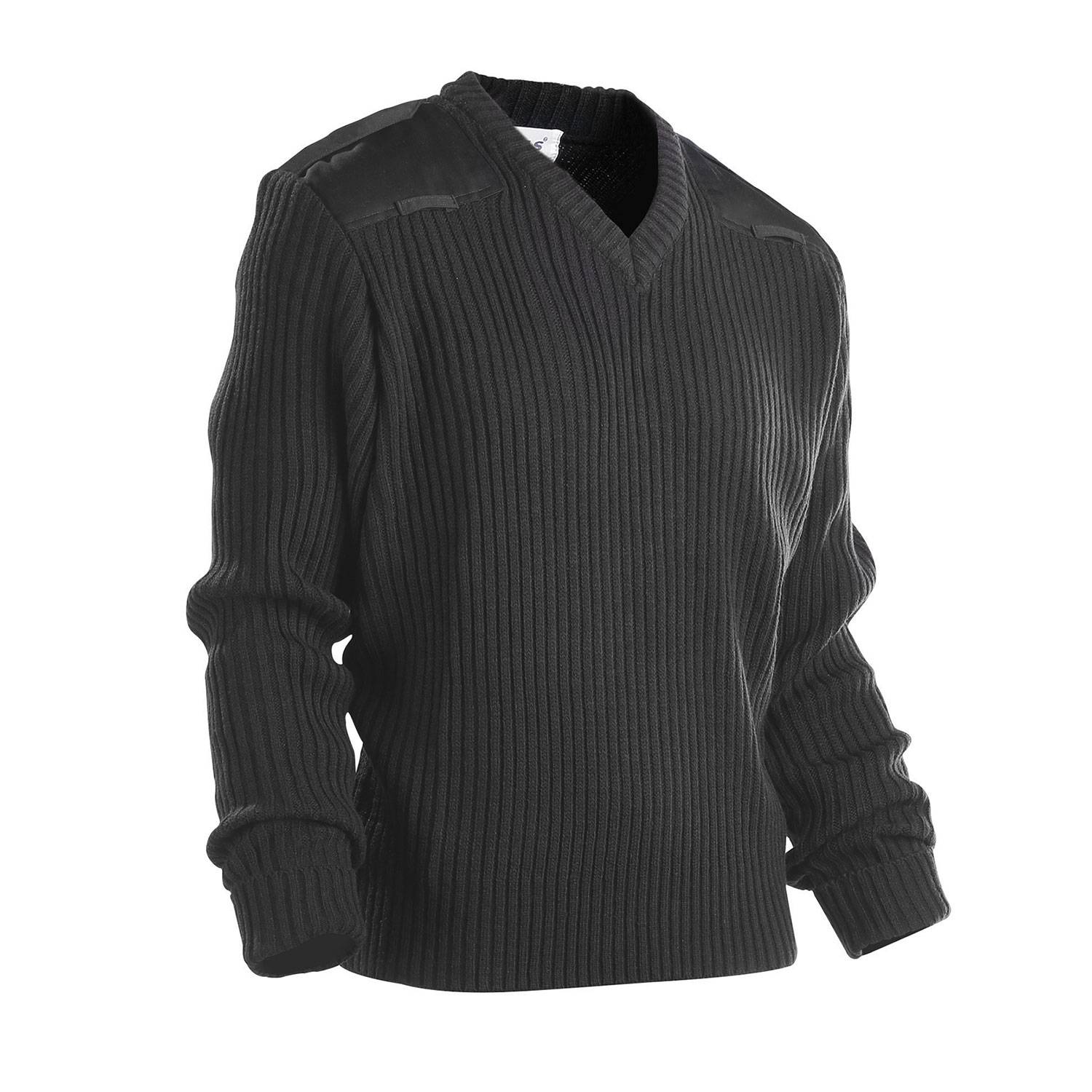 GALLS COMMANDO V-NECK ACRYLIC SWEATER