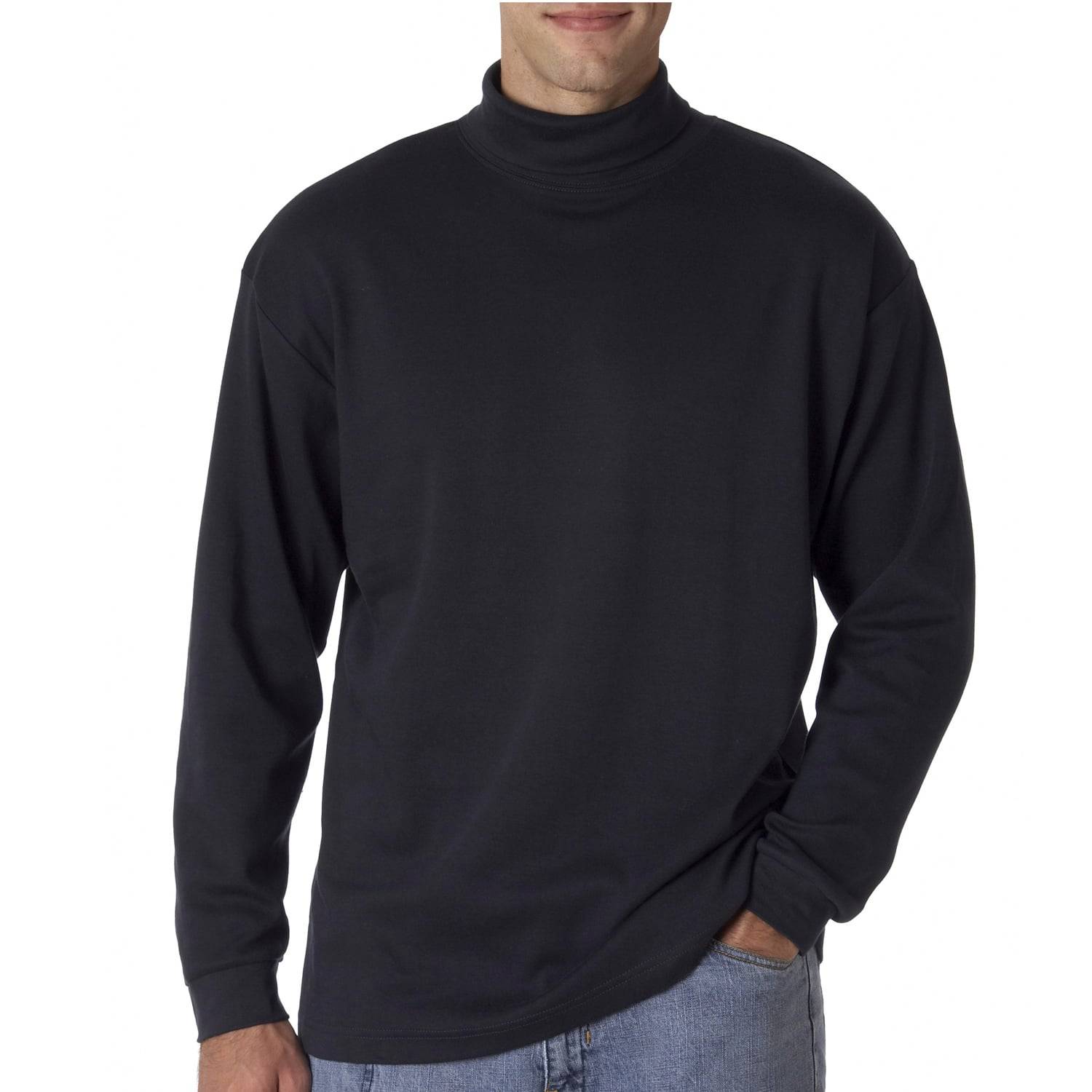UltraClub Egyptian Cotton Interlock Turtleneck