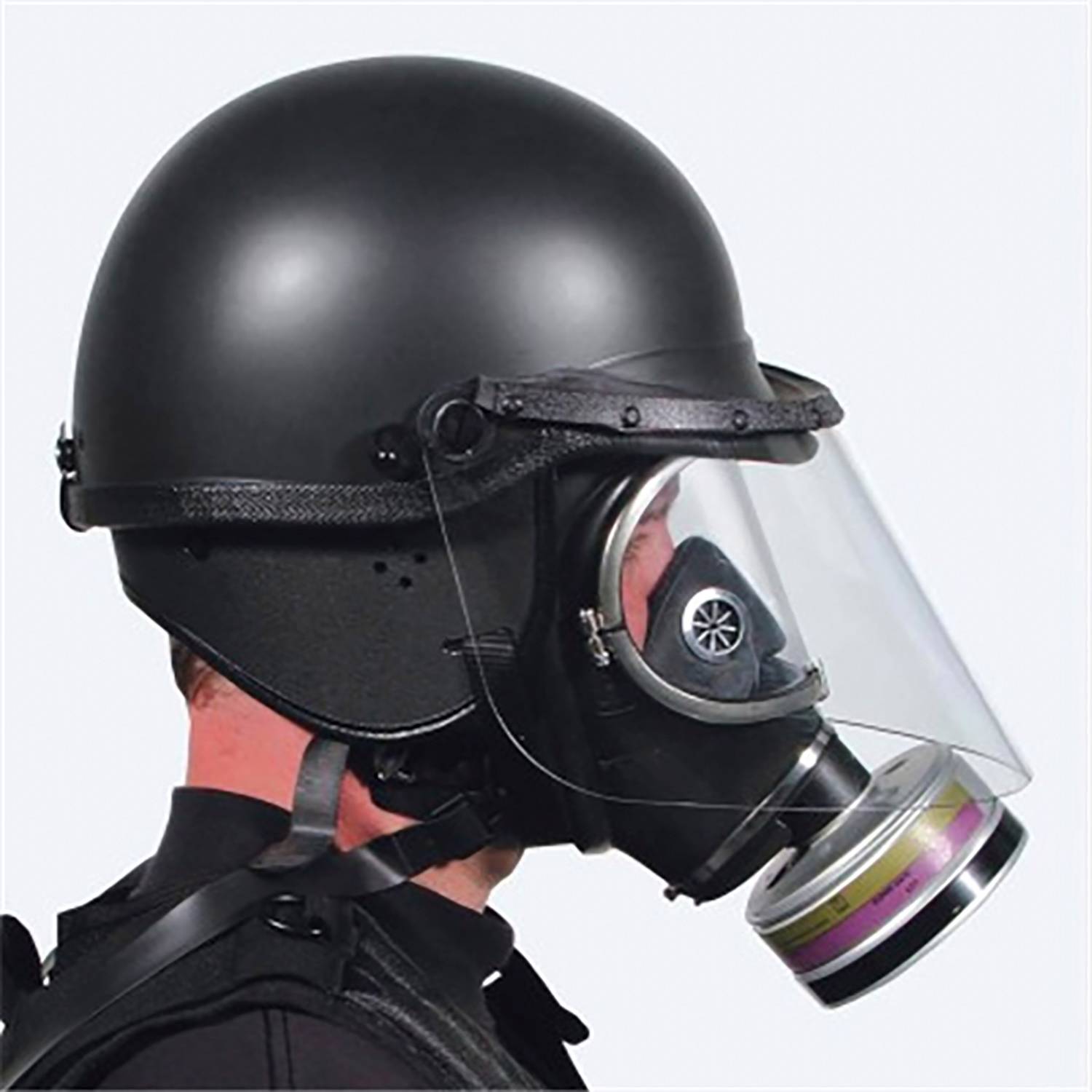 Premier Crown 906 TacElite EPR Riot Duty Helmet with Gas Mas