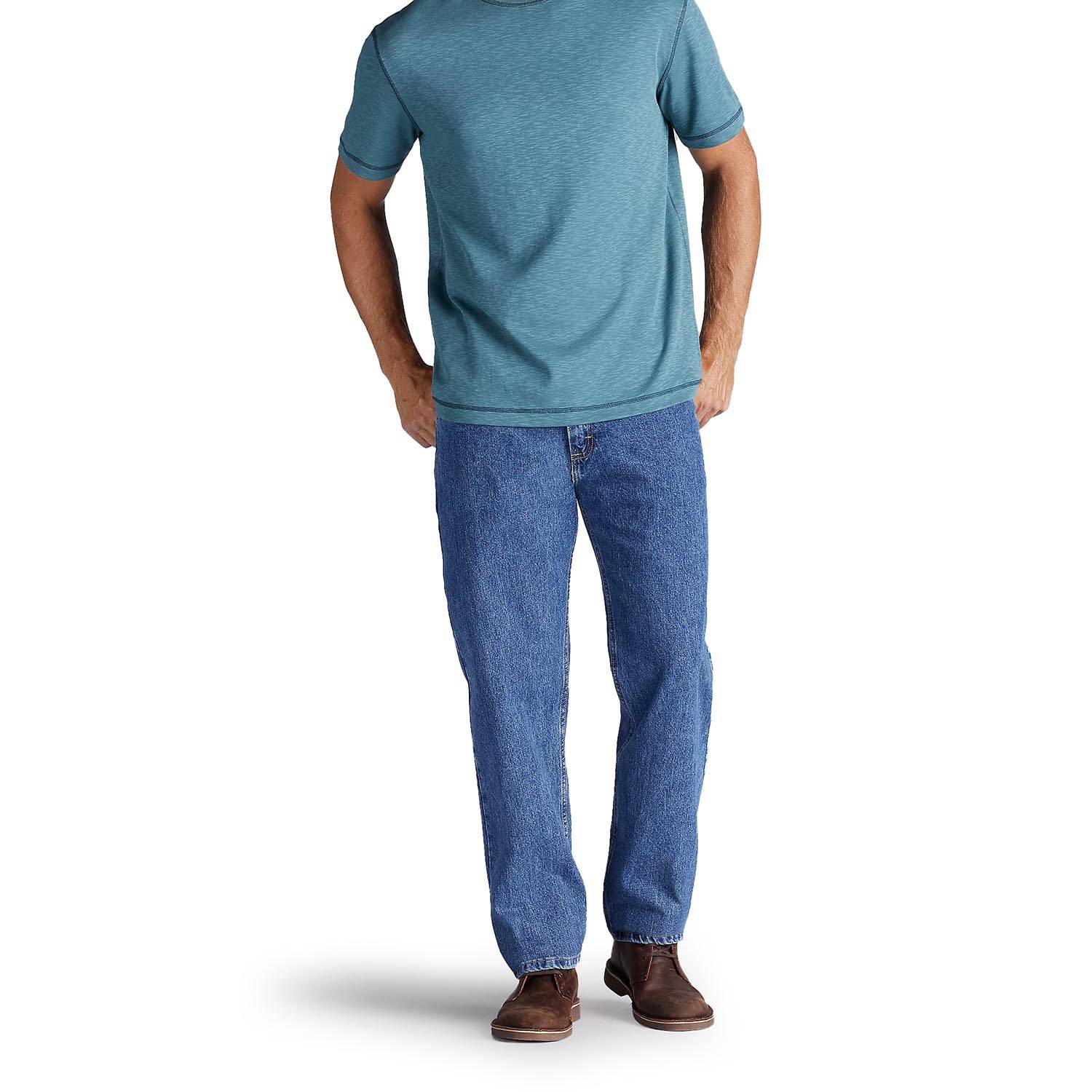 LEE MEN'S RELAXED FIT STRAIGHT LEG JEANS