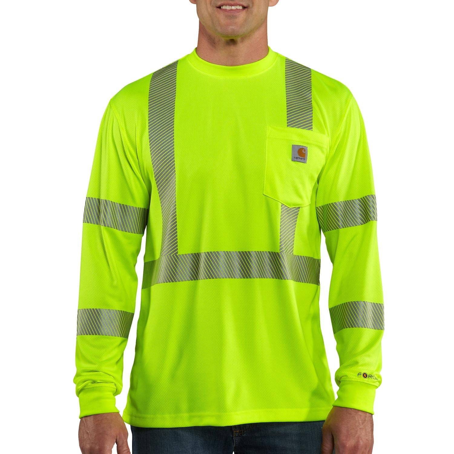 CARHARTT FORCE HIGH-VISIBILITY LONG SLEEVE CLASS 3 T-SHIRT