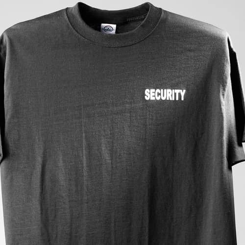 GALLS SCREEN PRINTED SECURITY T-SHIRT
