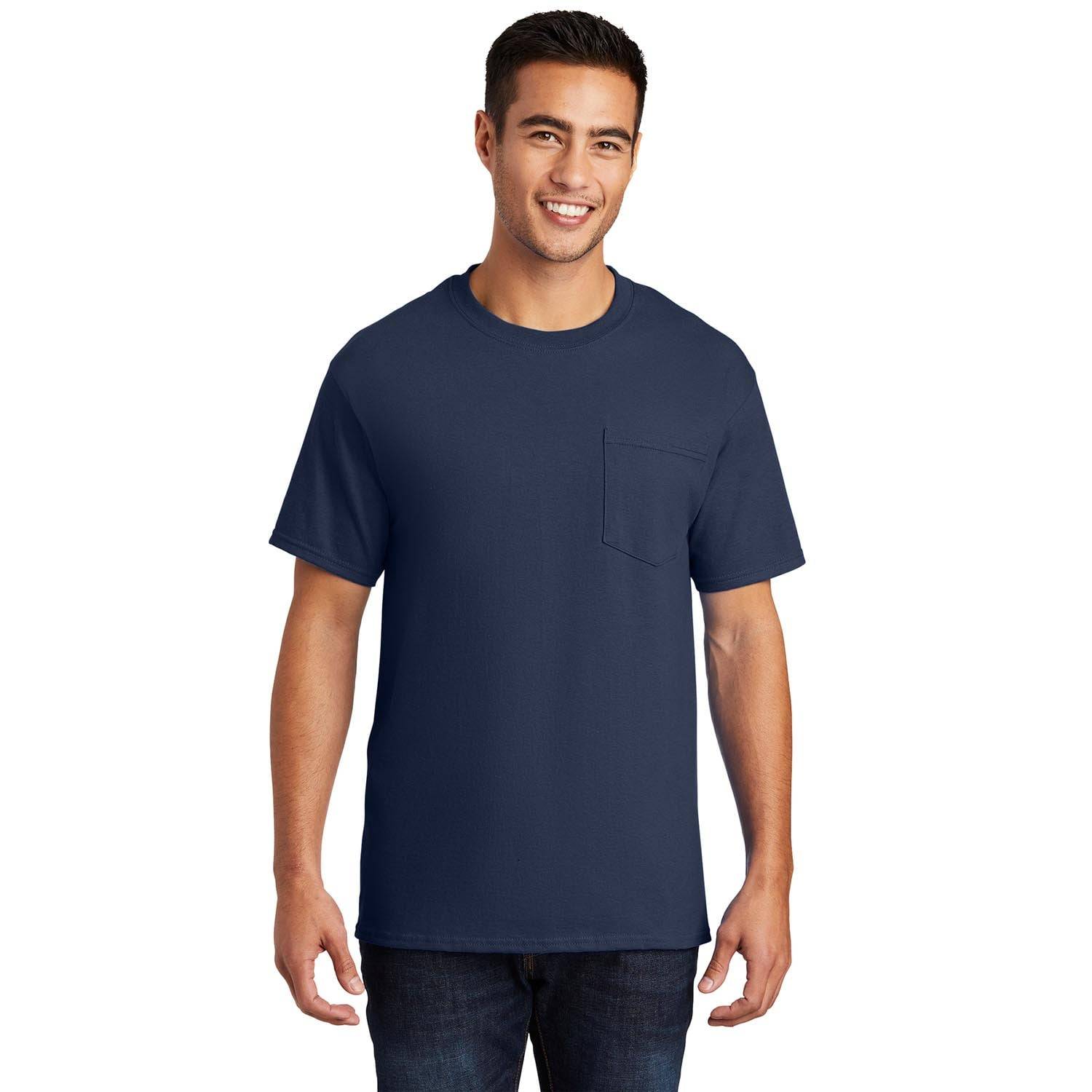 PORT & COMPANY ESSENTIAL POCKET T-SHIRT