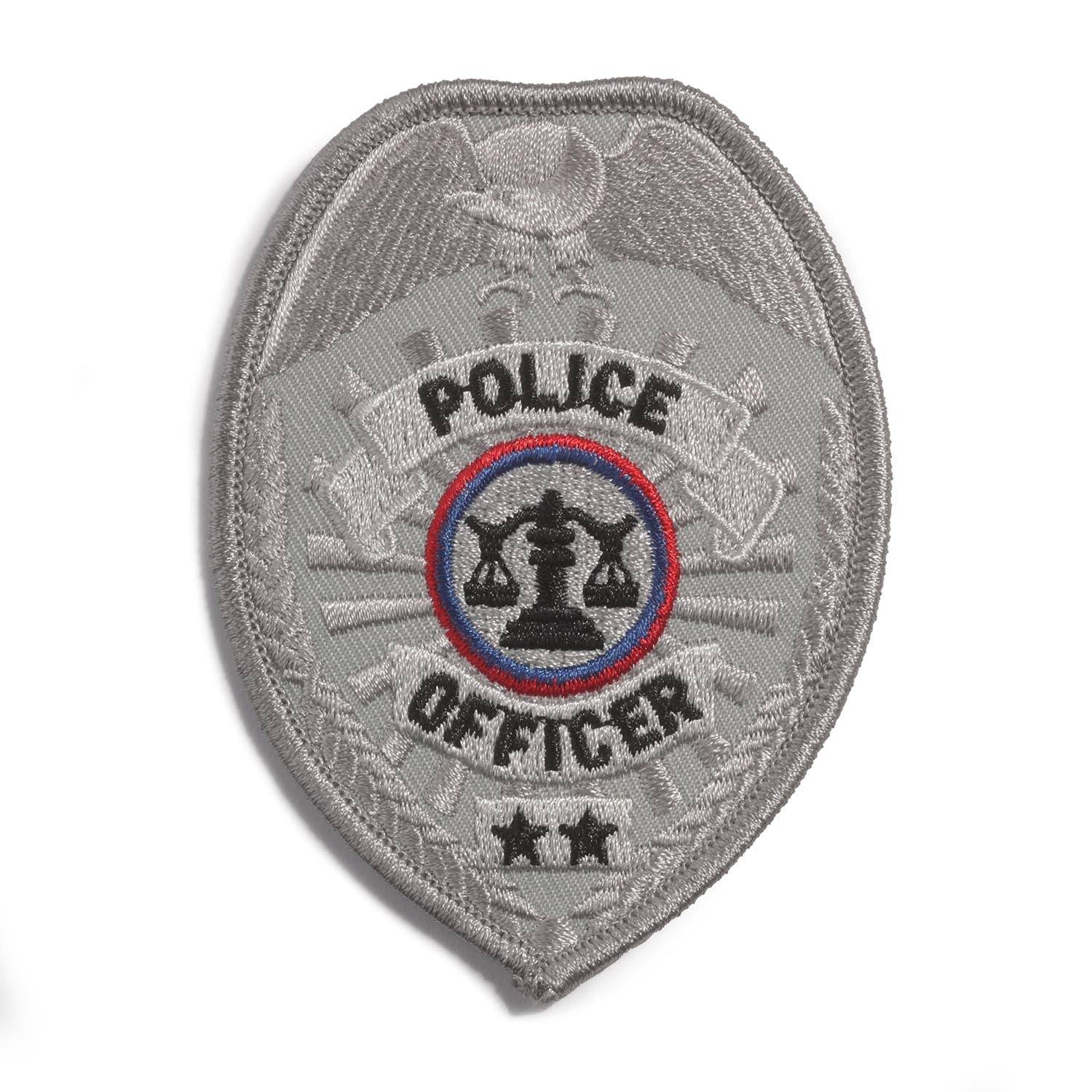 Hero's Pride Silver Shield Police Officer Chest Patch