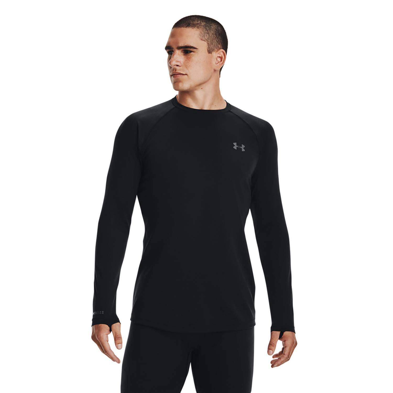 Under Armour Men's Base 2.0 Crew Shirt, Packaged