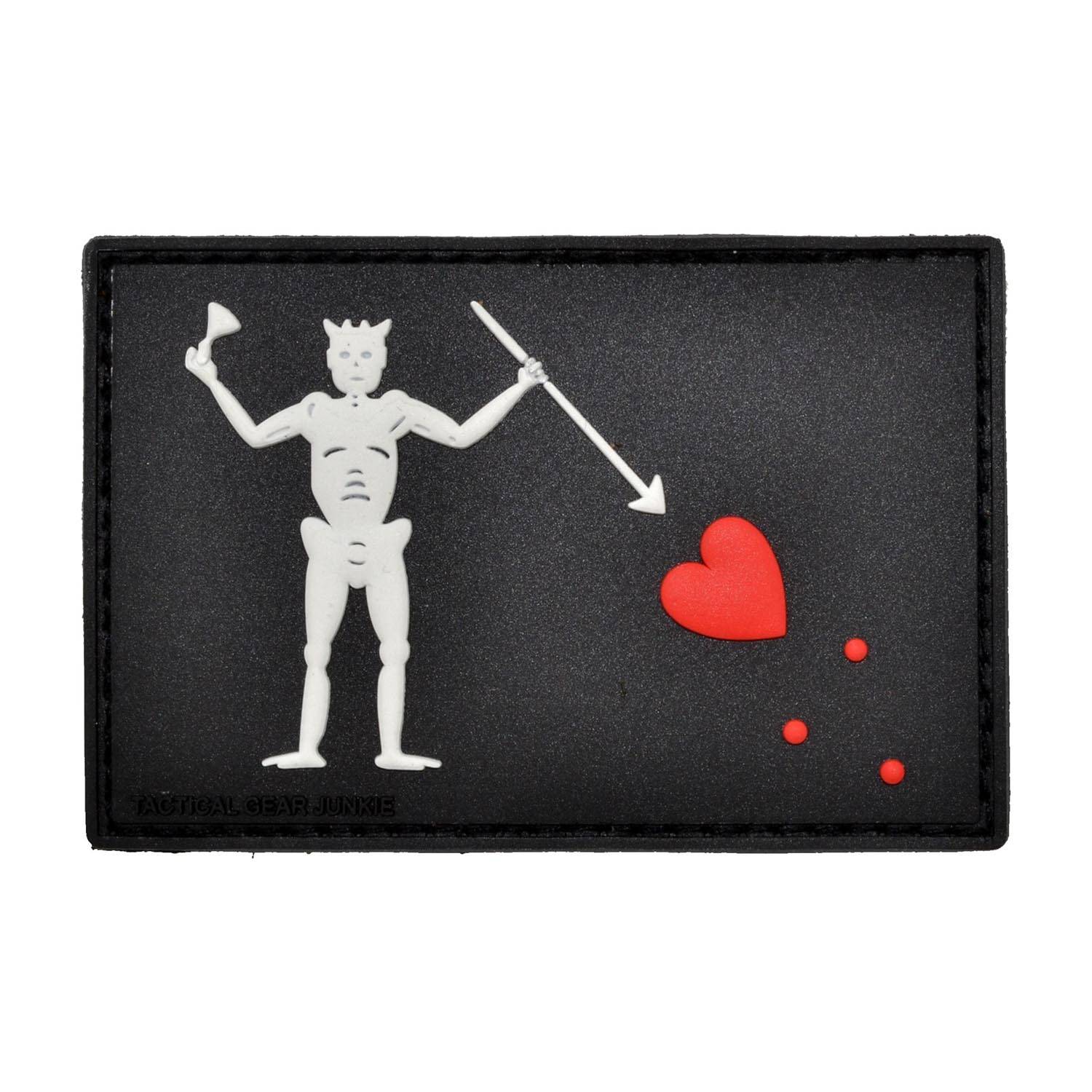 Tactical Gear Junkie Edward Teach Blackbeard Pirate Flag 2"