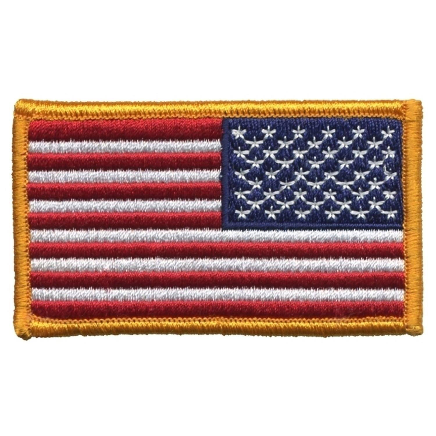 Hero's Pride Full Color Reverse Facing US Flag Patch