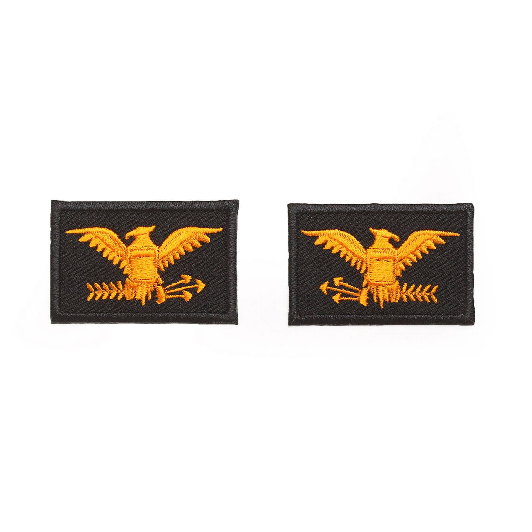 HERO'S PRIDE EAGLE LAPEL SEW ON INSIGNIA PAIR