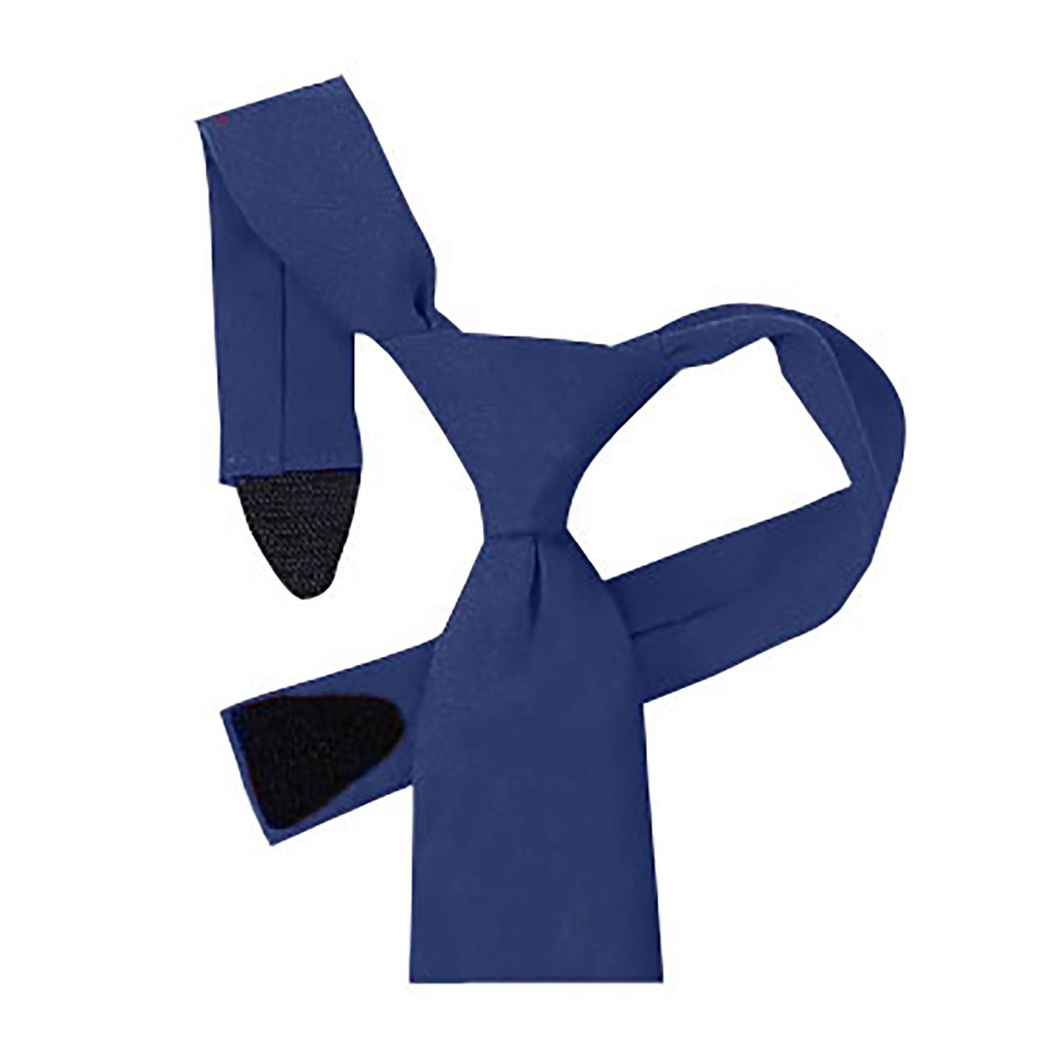 SAMUEL BROOM POLY WOOL 3.5 INCH HOOK-AND-LOOK TIE