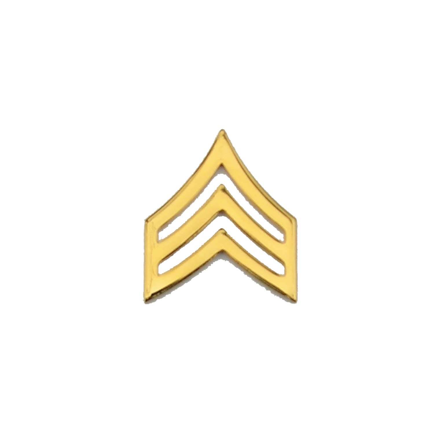 EISEMAN-LUDMAR 3/4" MILITARY STYLE SERGEANT CHEVRON INSIGNIA