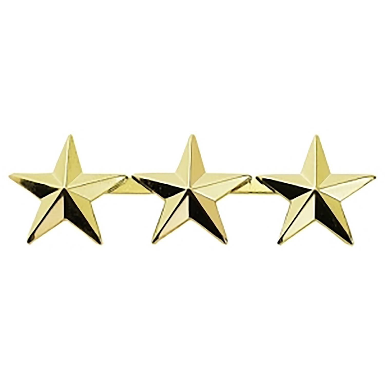 HERO'S PRIDE HALF INCH METAL SERVICE STARS WITH CLUTCHBACK
