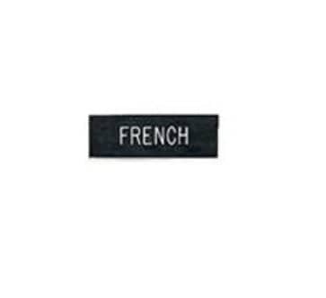 LawPro Army Nameplate 1" x 3" Black w/ White Lettering