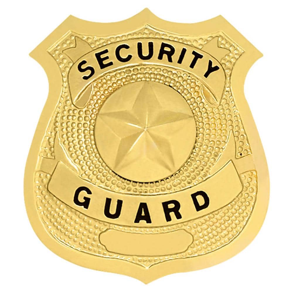 LawPro Security Guard Shield with Star, Hat Badge