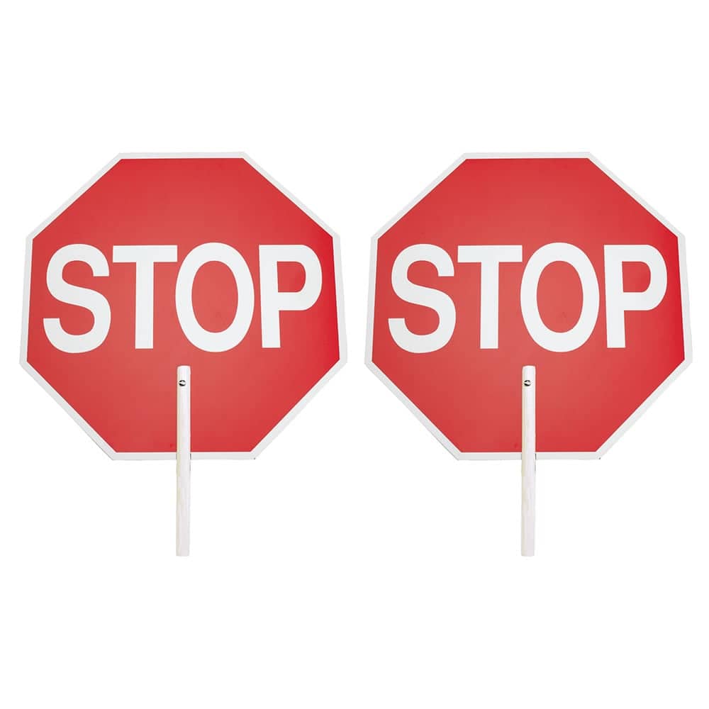 Safety Flag Company Stop/Stop Paddle Sign